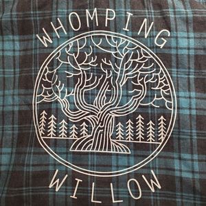 Harry Potter Whomping Willow Cropped Plaid Flannel